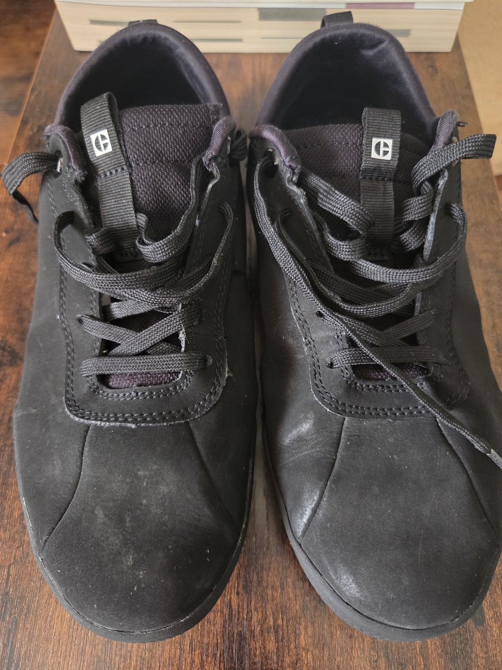 Caterpillar Unisex  Black Lace-Up Casual Sneakers